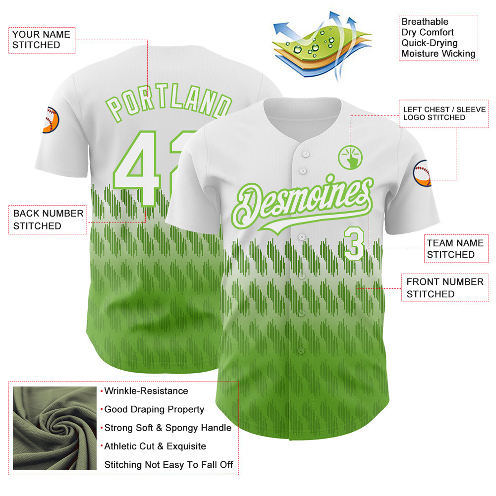 Custom Purple Neon Green Split Tiger Claw Scratch Pattern Baseball Jersey