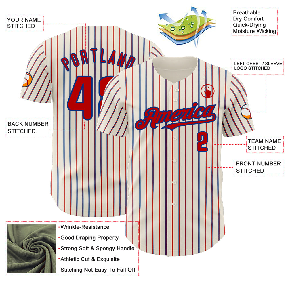 Red Baseball Embroidered Corduroys main image 1