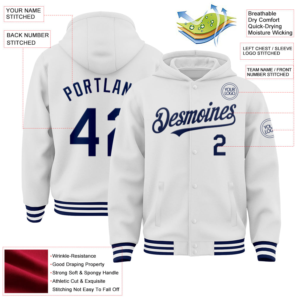 Custom Aqua Varsity Full-Zip Hawaii Letterman Bomber Jacket