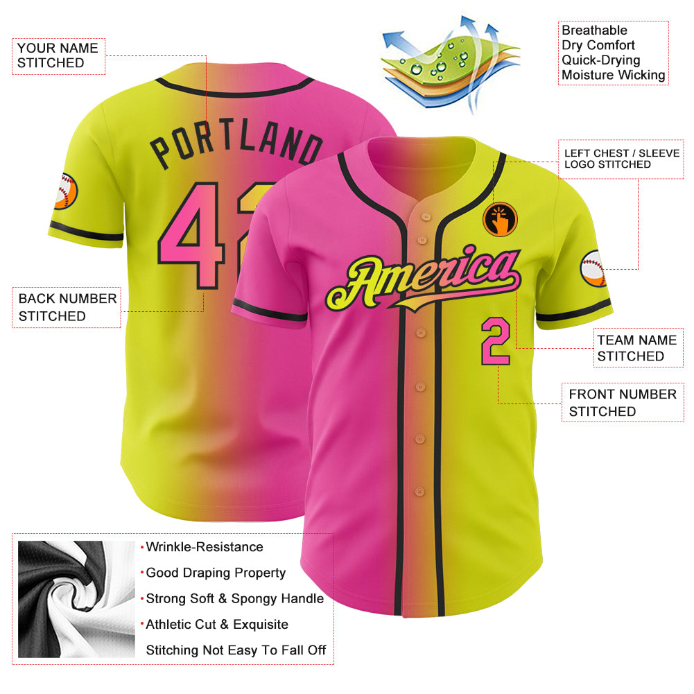 Afro Tropical Flowers Baseball Jersey Yellow Version LT18 main image 1