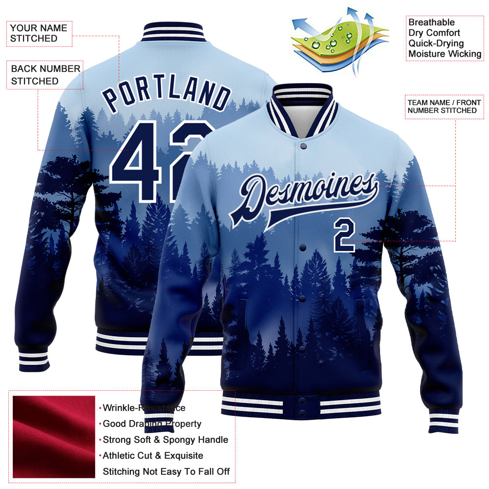 Custom Navy White Jacket