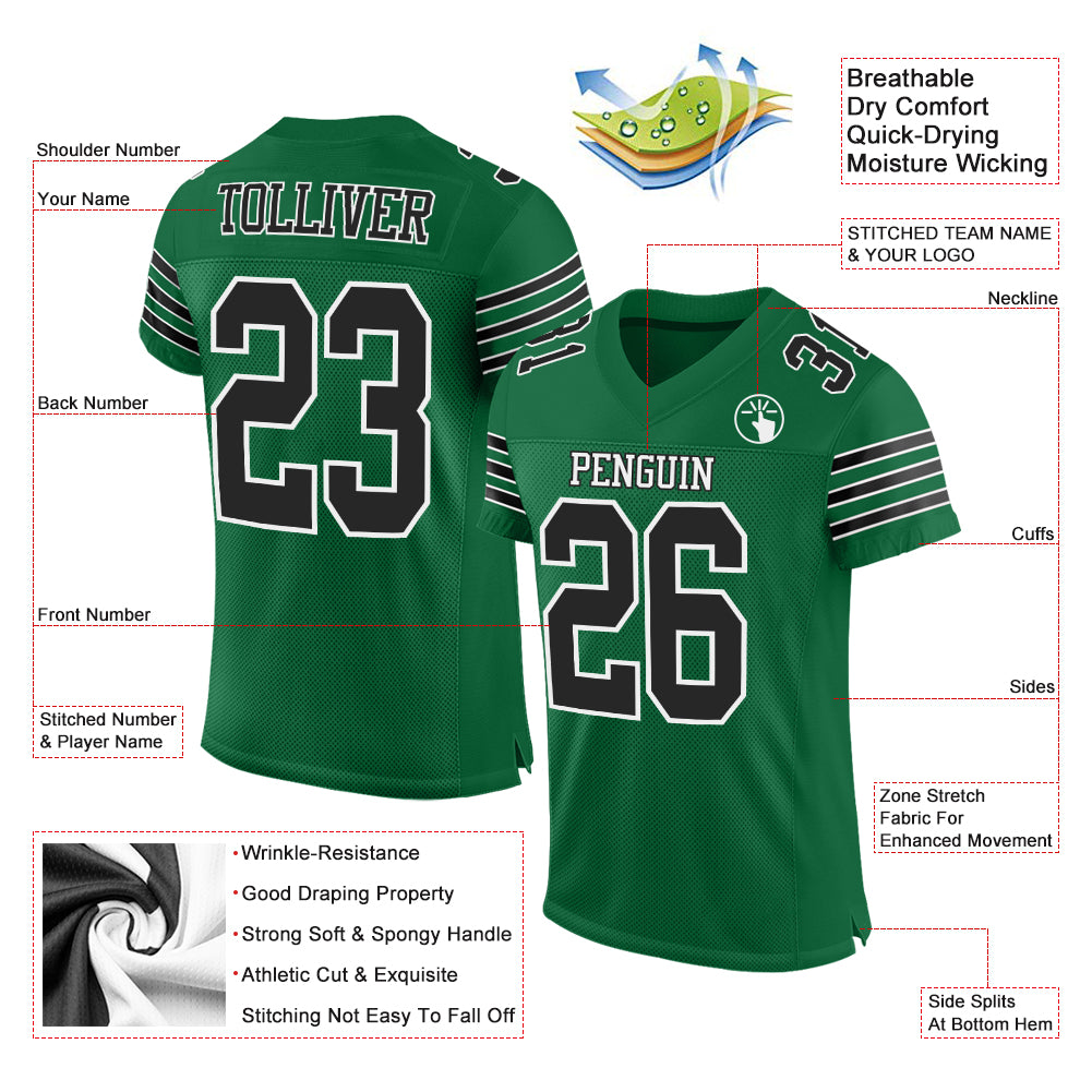 Kelly Green Football Applique Sweatshirt & Jogger main image 0