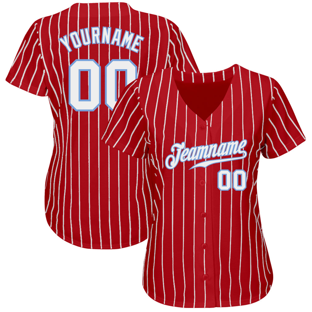 Red white and deals blue baseball uniforms
