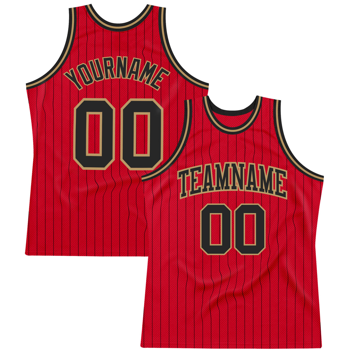 Custom Black Old Gold Personalized Star Pattern Sports Uniform Basketball Jersey