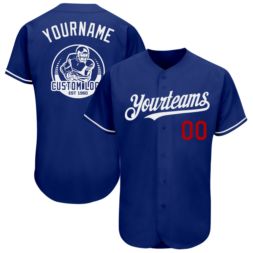 Custom Royal White-Royal Classic Style Baseball Jersey For Women