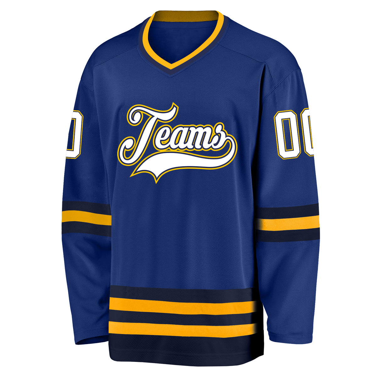 Custom Royal White-Navy Hockey Jersey Free Shipping – Fiitg