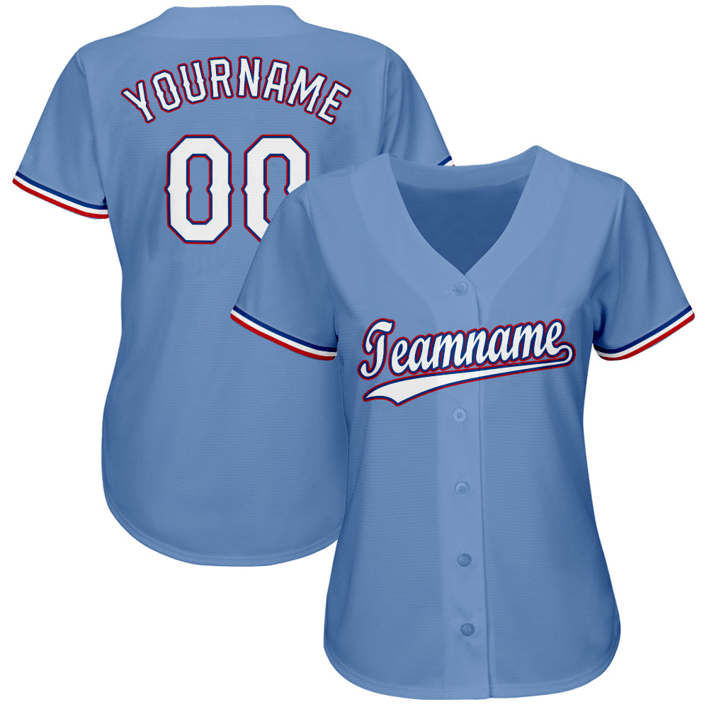 womens red baseball jersey