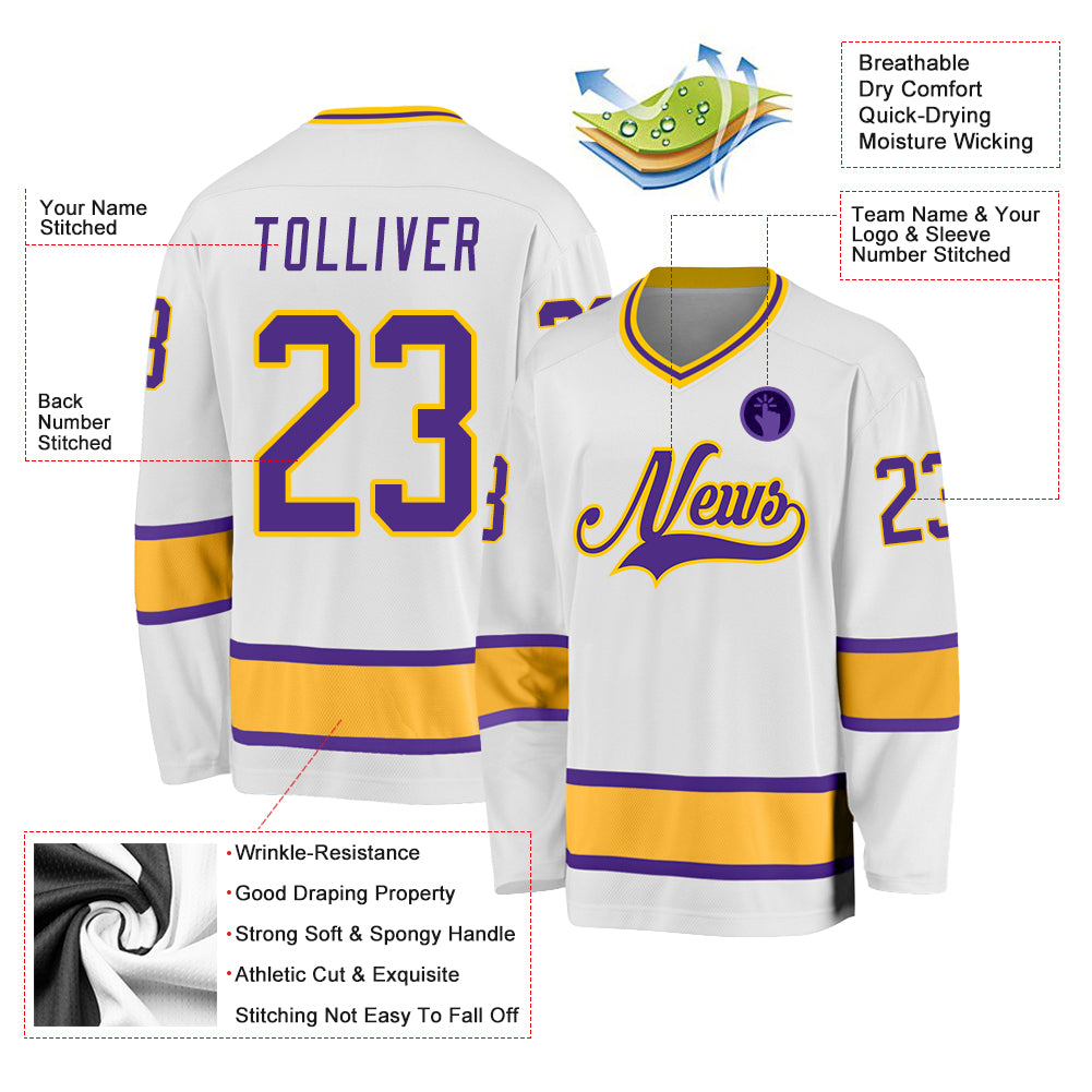 Custom Hockey Jerseys with the Kings Twill Logo