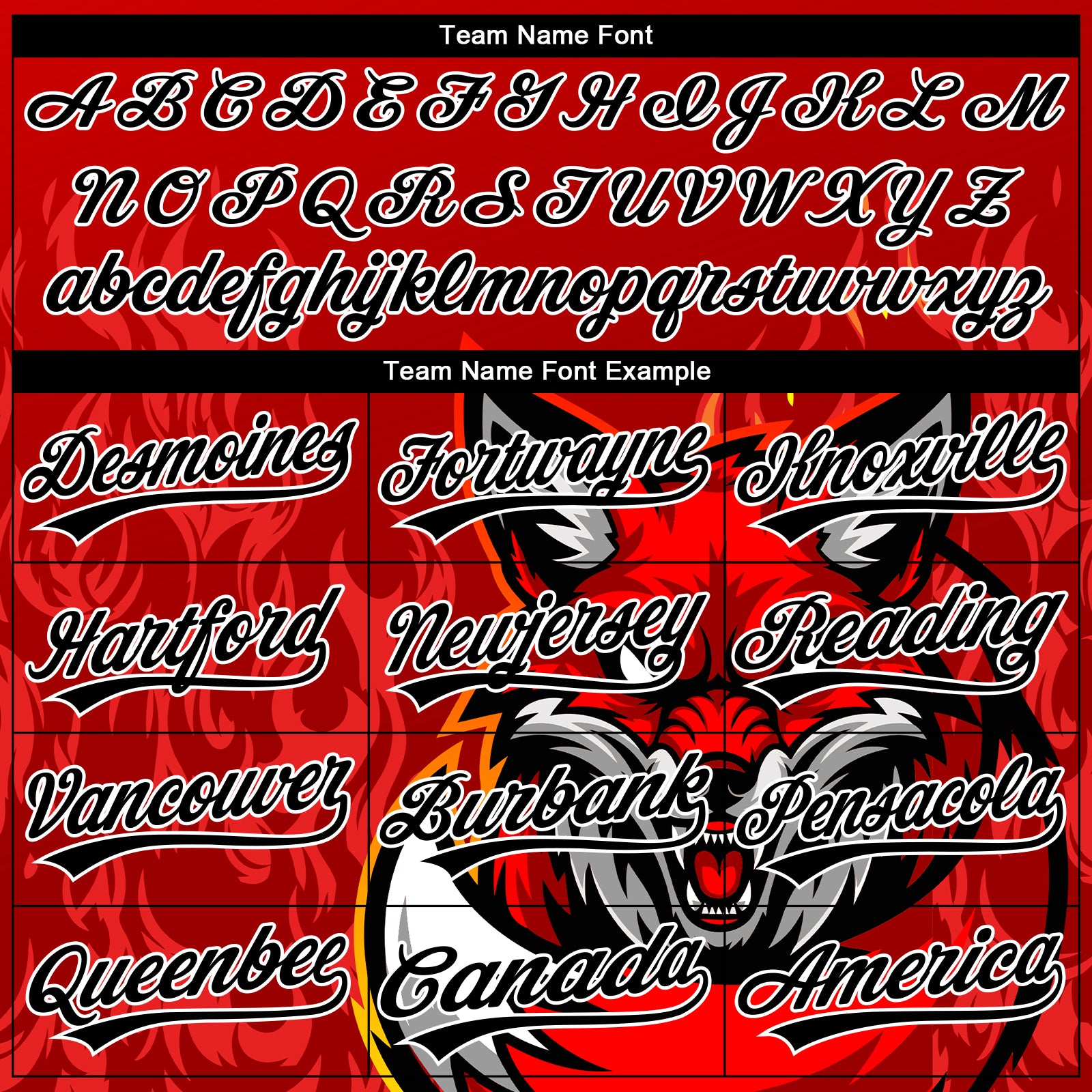 Custom Stitched Red Black Yellow-White 3D Pattern Design Flame Fox Sports Pullover Sweatshirt Hoodie