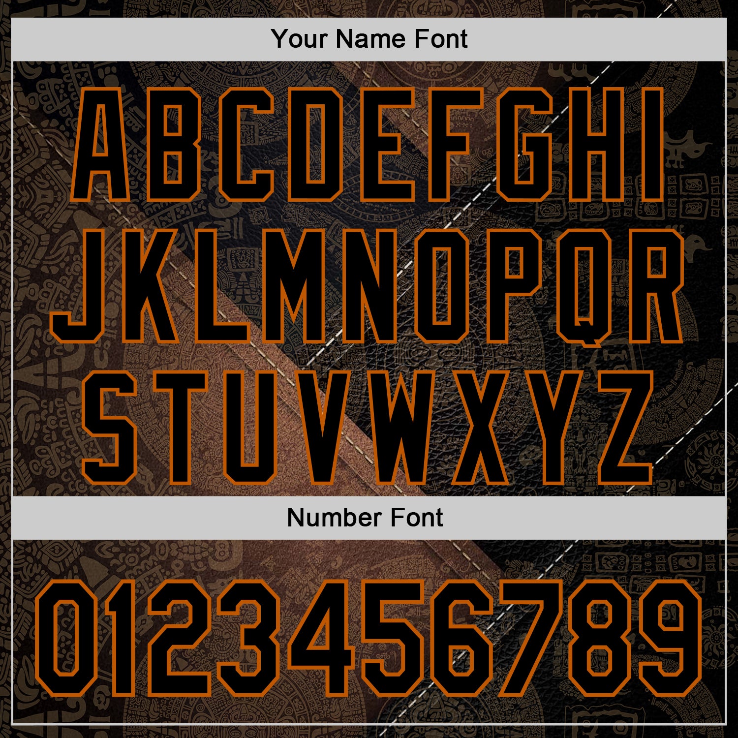 Custom Black Texas Orange 3D Pattern Design Ethnic Tribal Sportswear Pullover Sweatshirt Hoodie