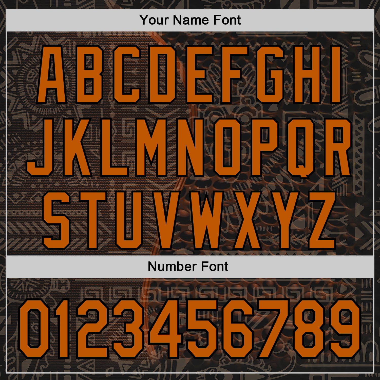 Custom Black Texas Orange 3D Pattern Design Ethnic Tribal Sportswear Pullover Sweatshirt Hoodie