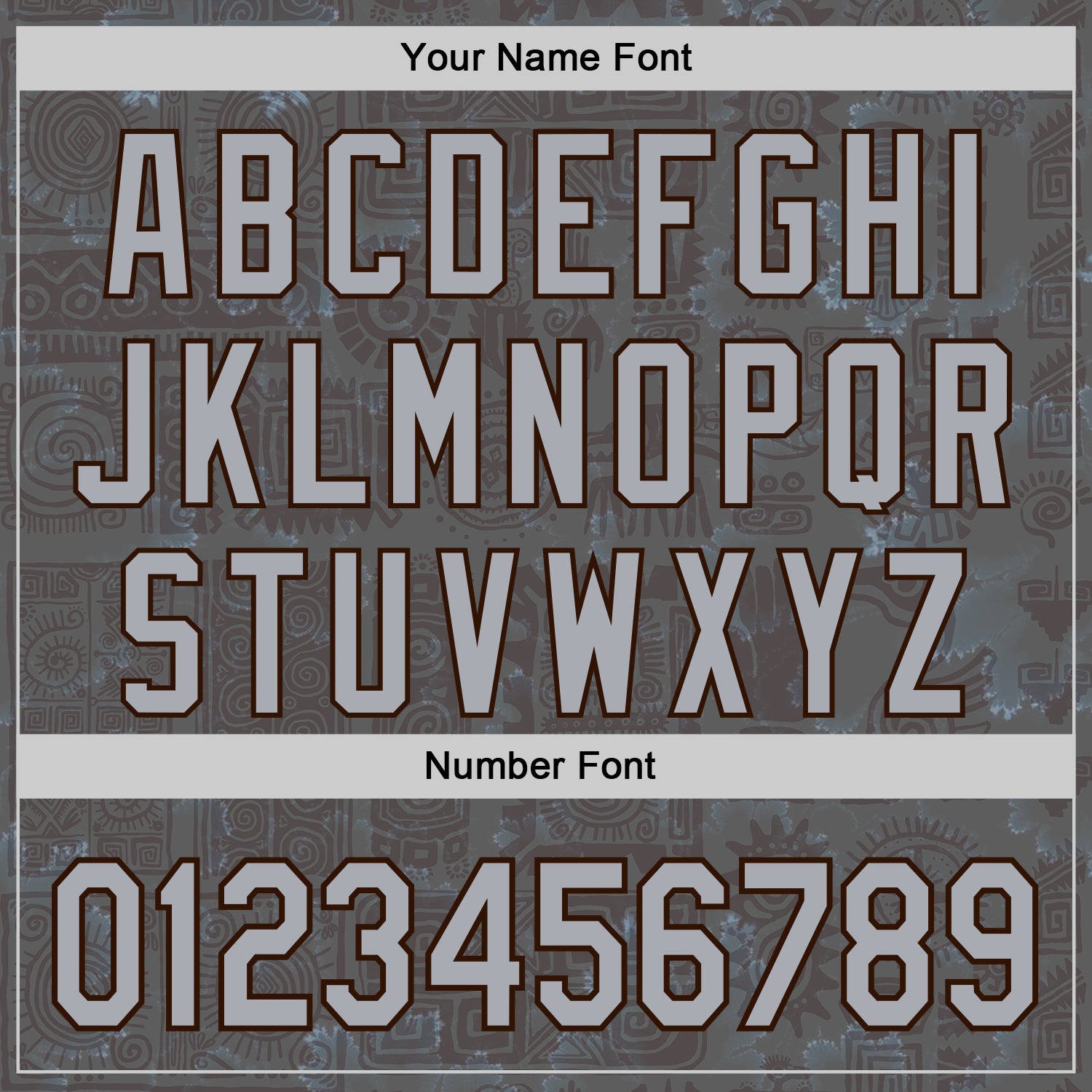 Custom Gray Brown 3D Pattern Design Ethnic Tribal Sportswear Pullover Sweatshirt Hoodie