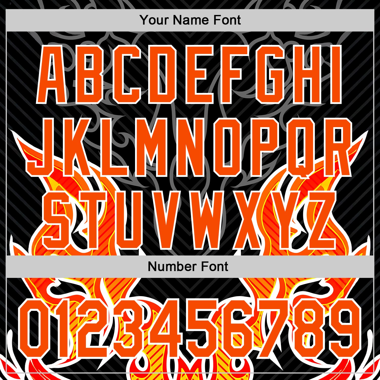 Custom Black Orange-White 3D Abstract Flame Sports Pullover Sweatshirt Hoodie