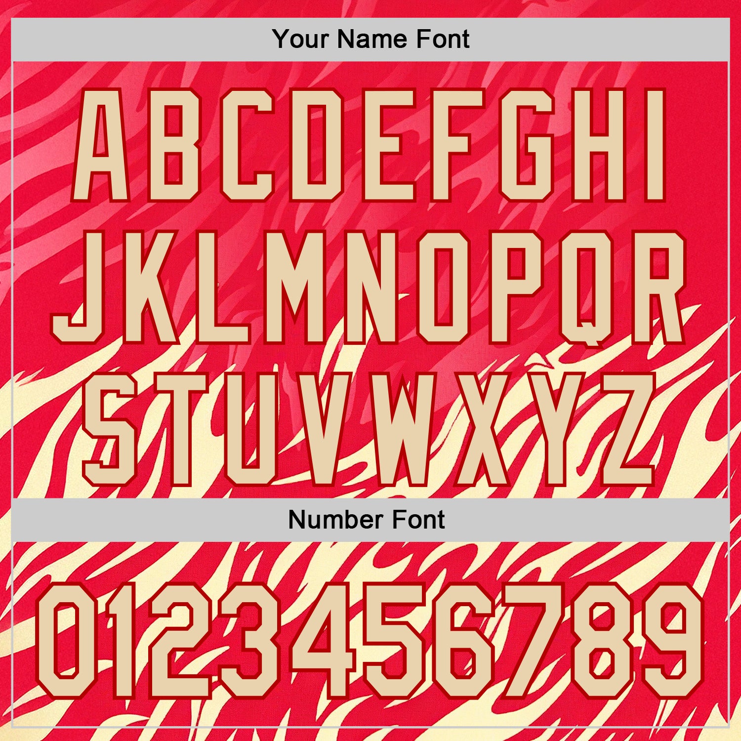 Custom Red City Cream 3D Abstract Flame Sports Pullover Sweatshirt Hoodie