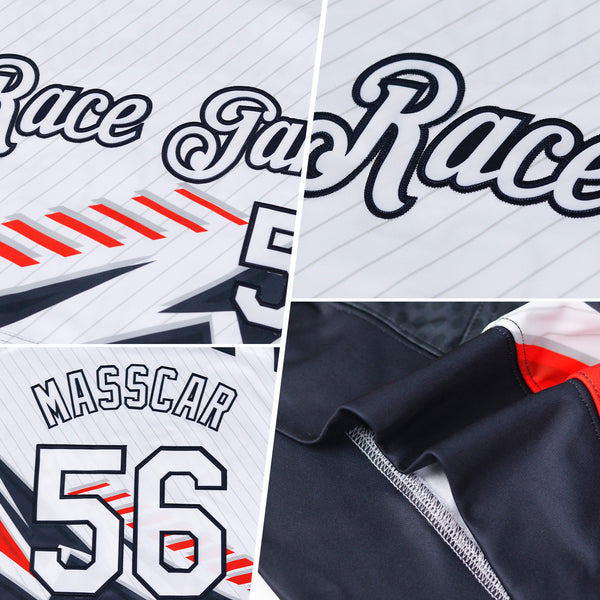 Custom Stitched Crimson Cream 3D Pattern Design Zigzag Shape Sports Pullover Sweatshirt Hoodie