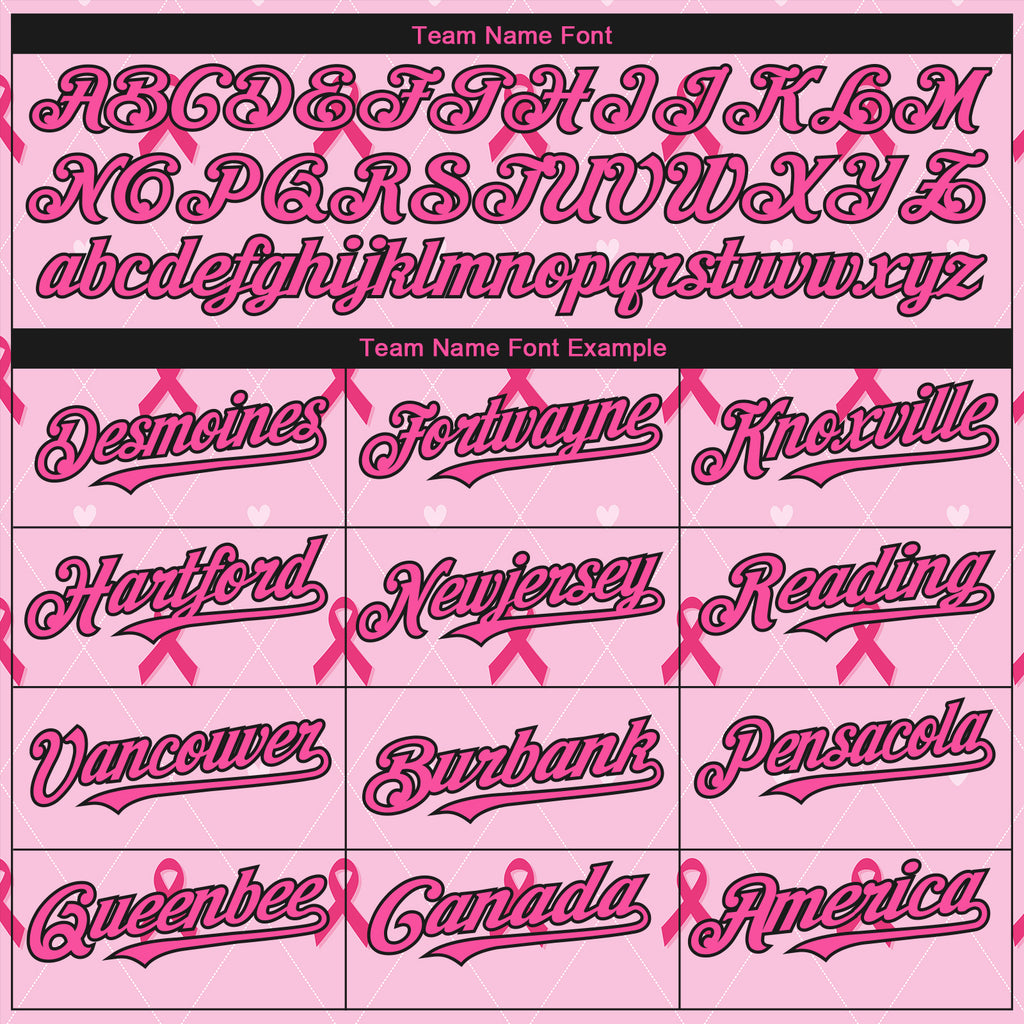 Cheap Custom 3D Pink Ribbon Breast Cancer Awareness Month Women Health Care  Support Authentic Baseball Jersey Free Shipping – CustomJerseysPro