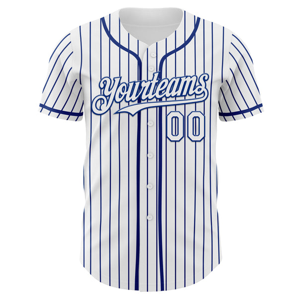 Custom White-Royal Autism Awareness Support Puzzle Infinity Heart Authentic Baseball Jersey