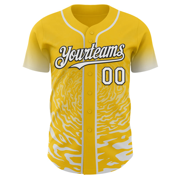 Custom Medium Pink Kelly Green-White Ice Cream Waffle Foodie Dessert Authentic Baseball Jersey