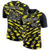 Custom Black Light Yellow-White 3D Esports Performance T-Shirt