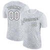 Custom White Gray-Black 3D Esports Performance T-Shirt