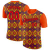 Custom Orange Fire Red US Navy Blue Aurora Green-Black 3D Esports Performance T-Shirt