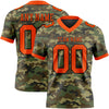 Custom Camo Orange-Black 3D Pattern Salute To Service Authentic Football Jersey