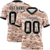 Custom Camo Black-White 3D Pattern Salute To Service Authentic Football Jersey