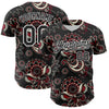 Custom Black White 3D Pattern Design Burner Costumes Paisley Bandana Authentic Baseball Jersey