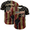 Custom Camo Vintage USA Flag-City Cream 3D American Flag Military Army Authentic Salute To Service Baseball Jersey