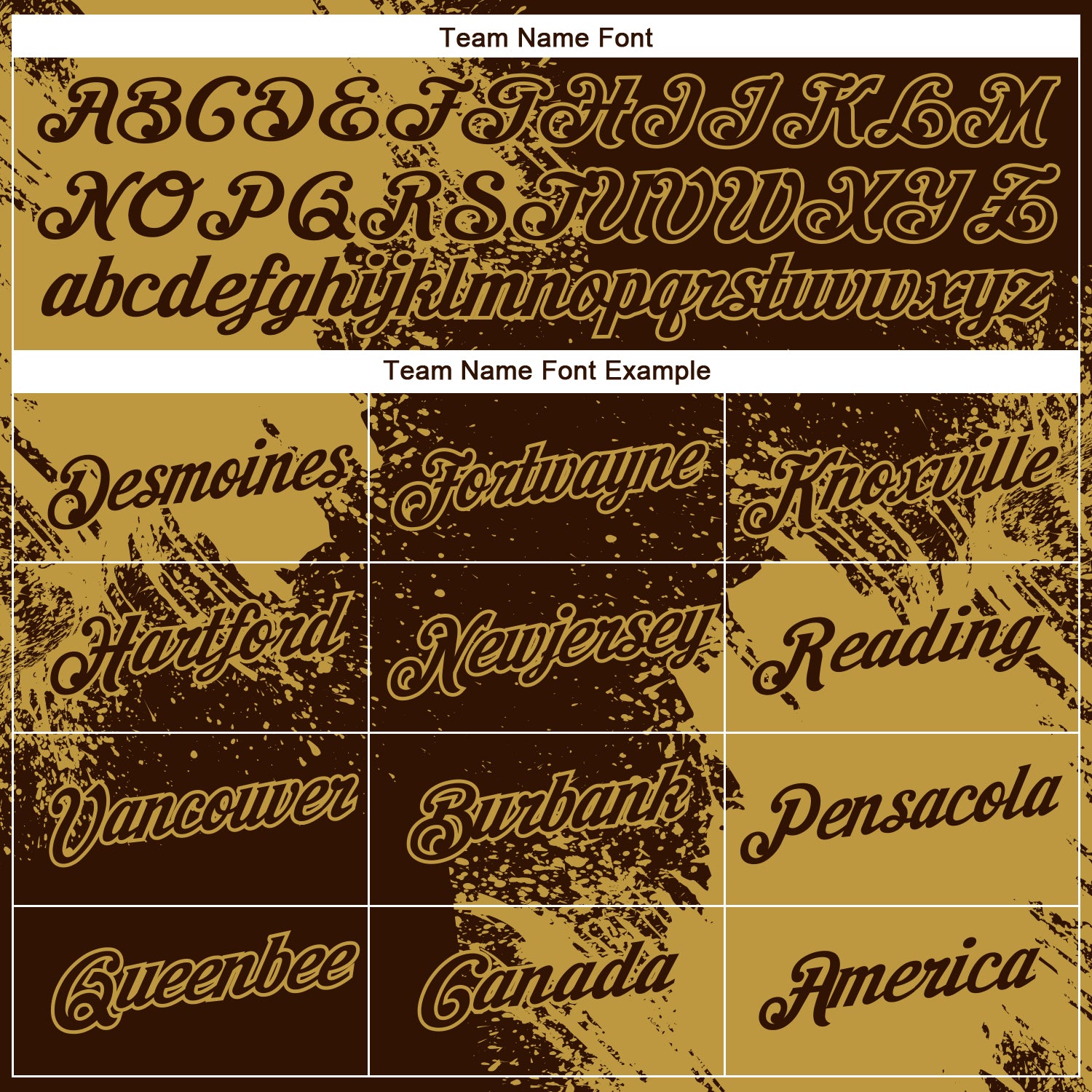 Custom Brown Old Gold 3D Pattern Design Abstract Brush Stroke Performance T-Shirt