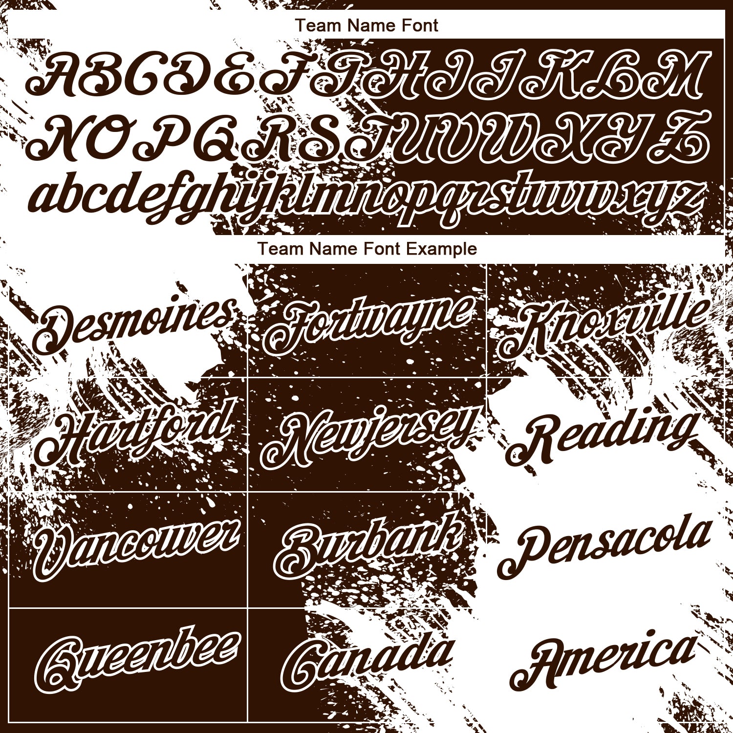 Custom Brown White 3D Pattern Design Abstract Brush Stroke Performance T-Shirt