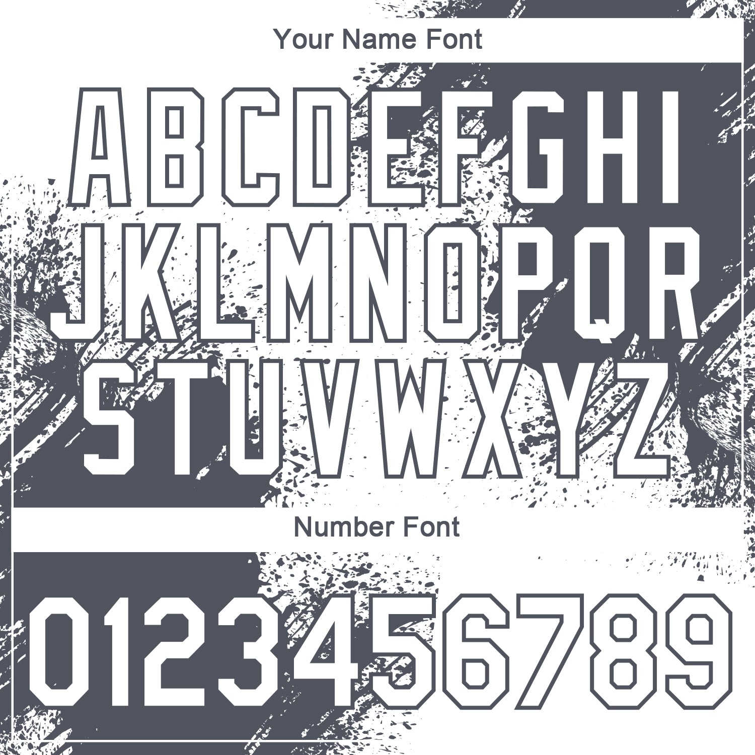 Custom White Steel Gray 3D Pattern Design Abstract Brush Stroke Performance T-Shirt