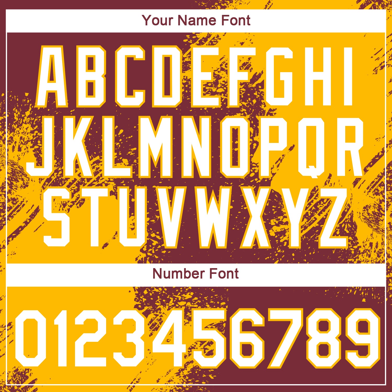 Custom Burgundy White-Gold 3D Pattern Design Abstract Brush Stroke Performance T-Shirt