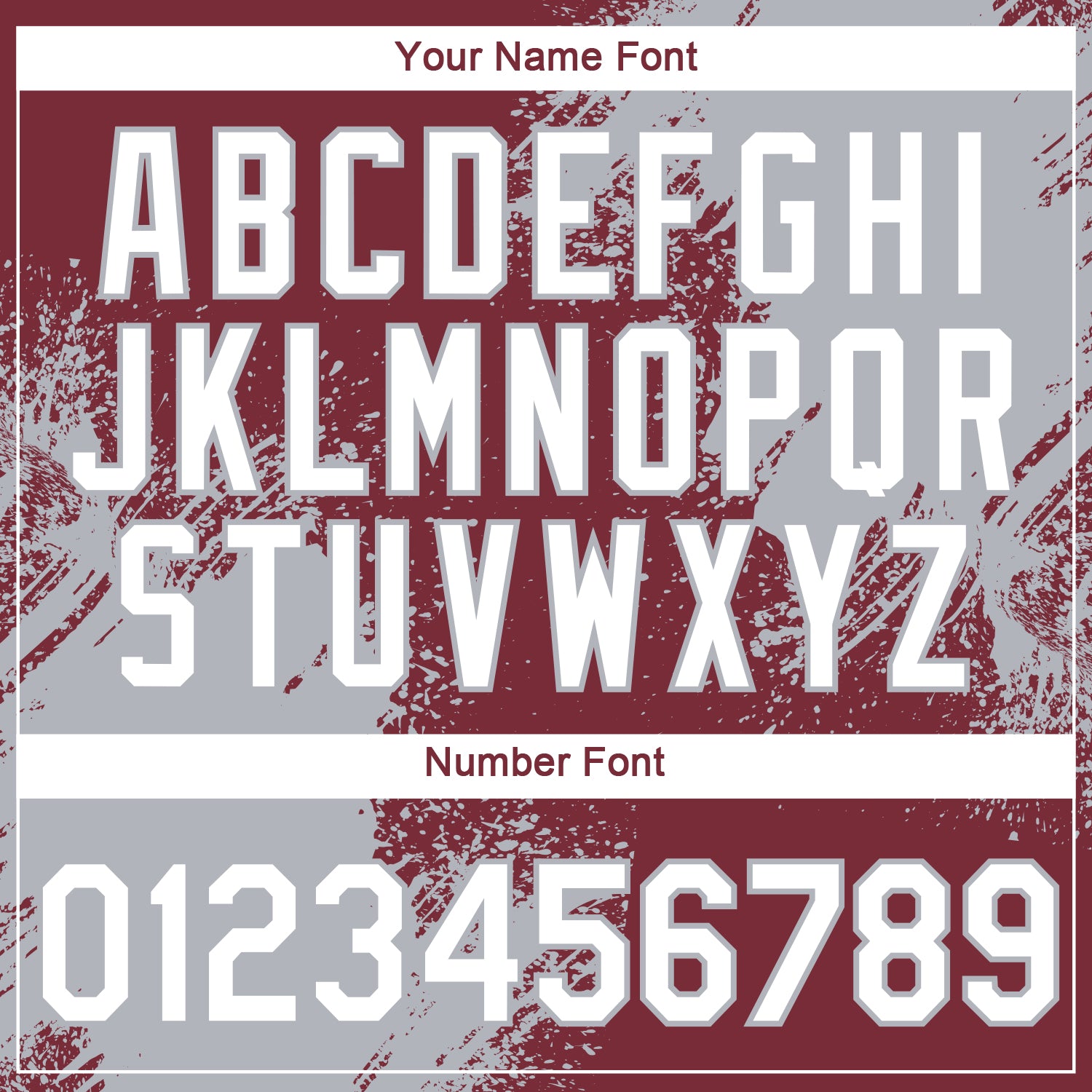 Custom Burgundy White-Gray 3D Pattern Design Abstract Brush Stroke Performance T-Shirt