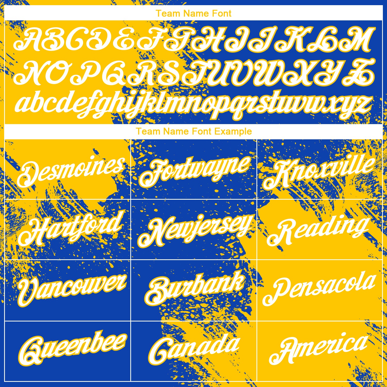 Custom Thunder Blue White-Yellow 3D Pattern Design Abstract Brush Stroke Performance T-Shirt