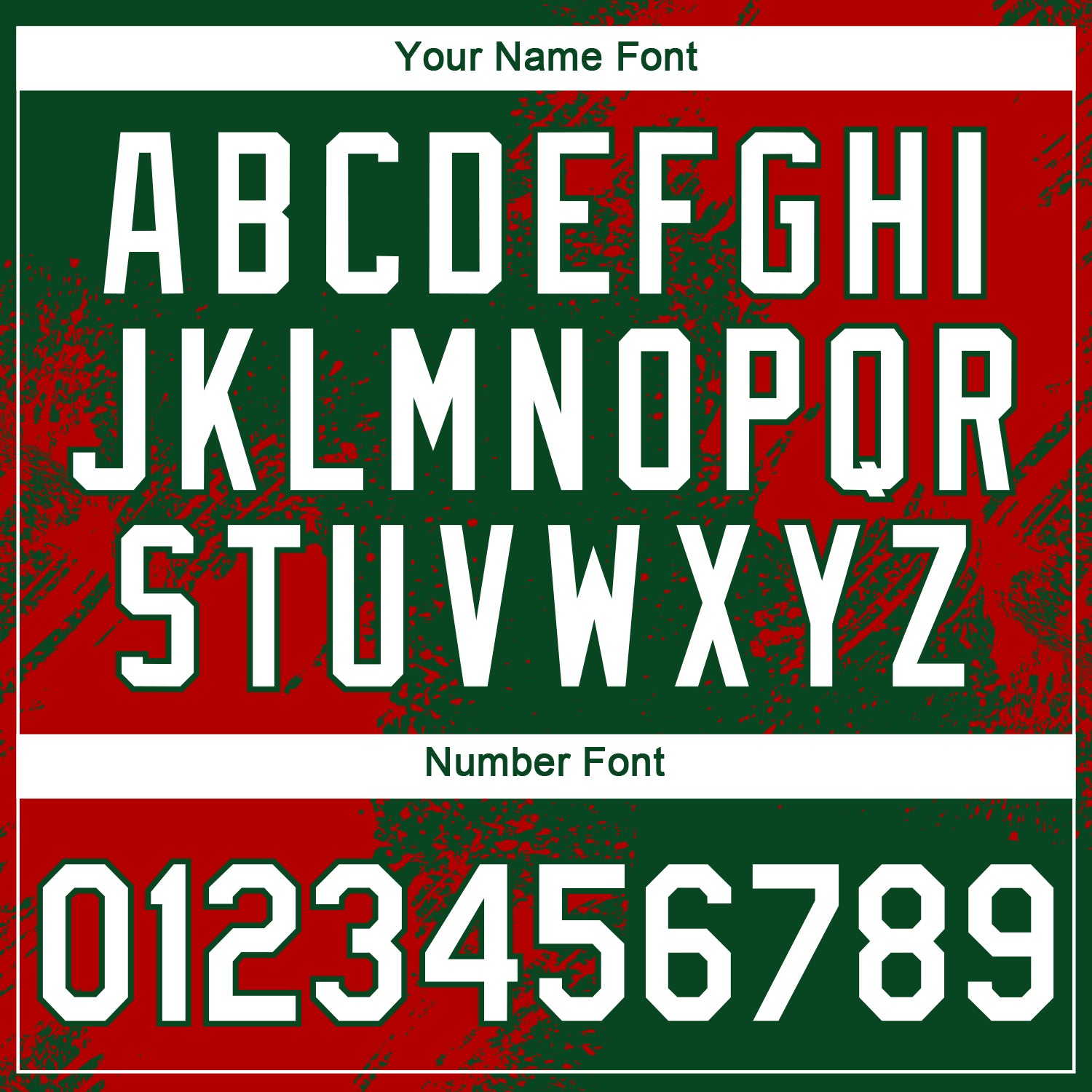 Custom Green White-Red 3D Pattern Design Abstract Brush Stroke Performance T-Shirt