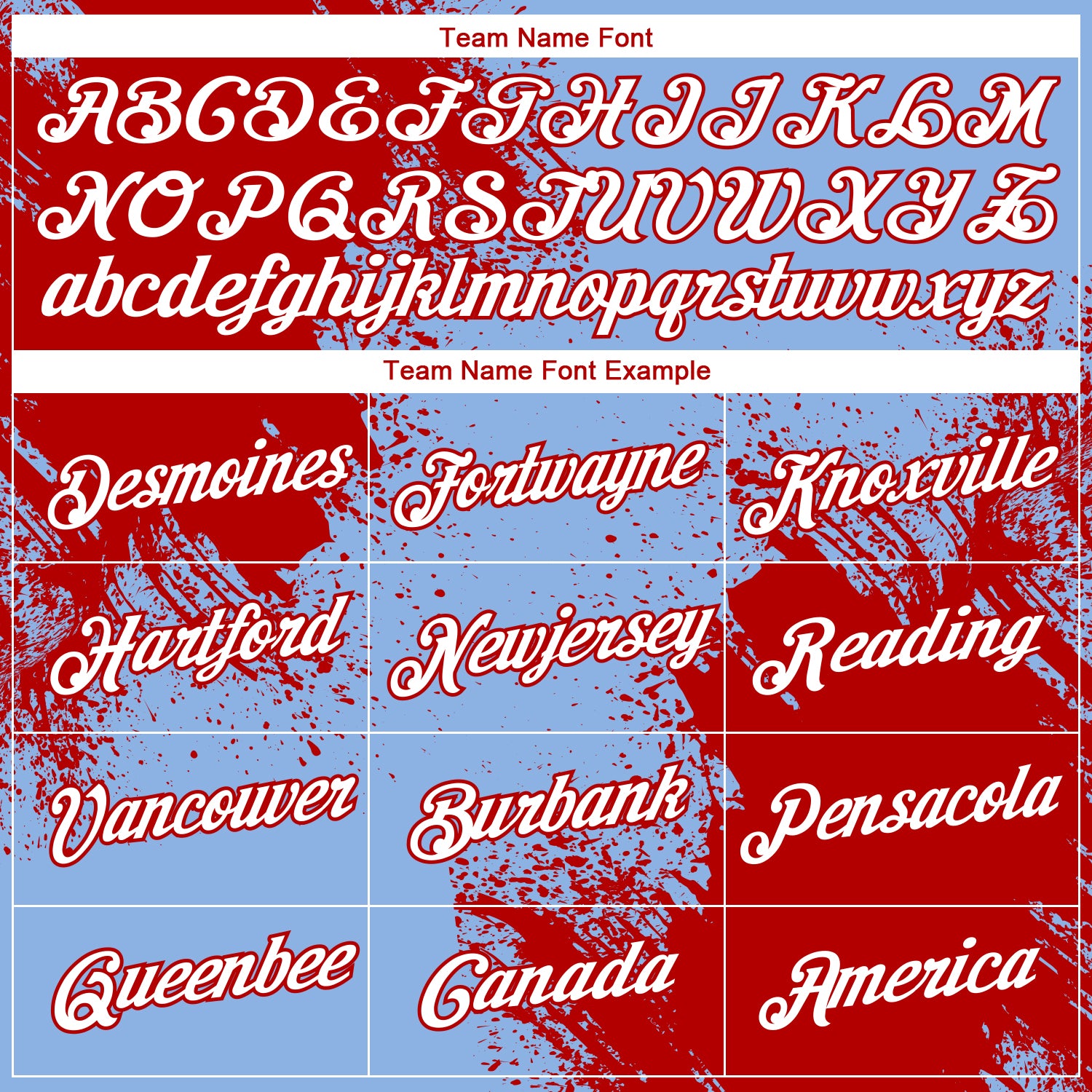 Custom Light Blue White-Red 3D Pattern Design Abstract Brush Stroke Performance T-Shirt