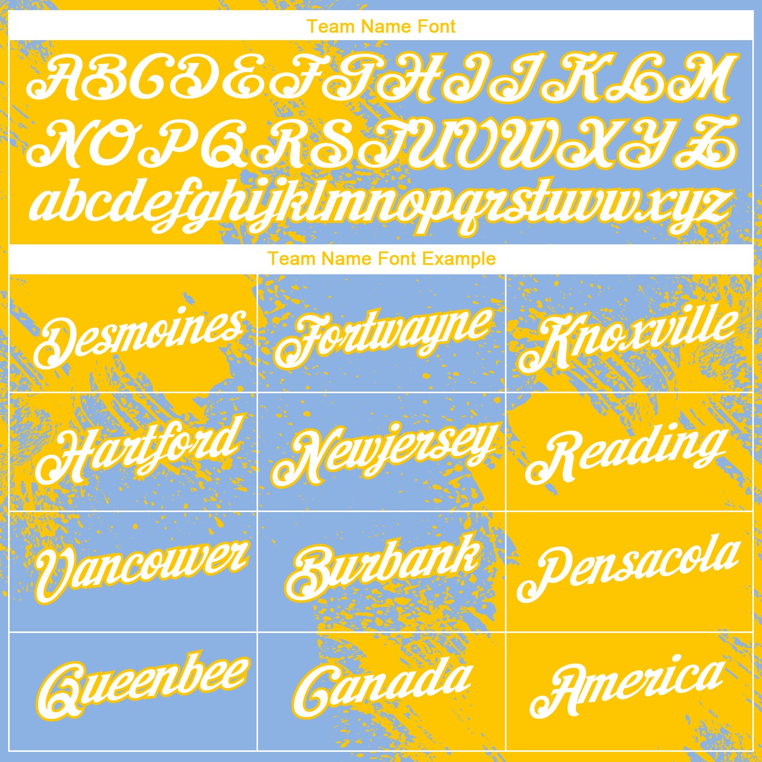 Custom Light Blue White-Yellow 3D Pattern Design Abstract Brush Stroke Performance T-Shirt