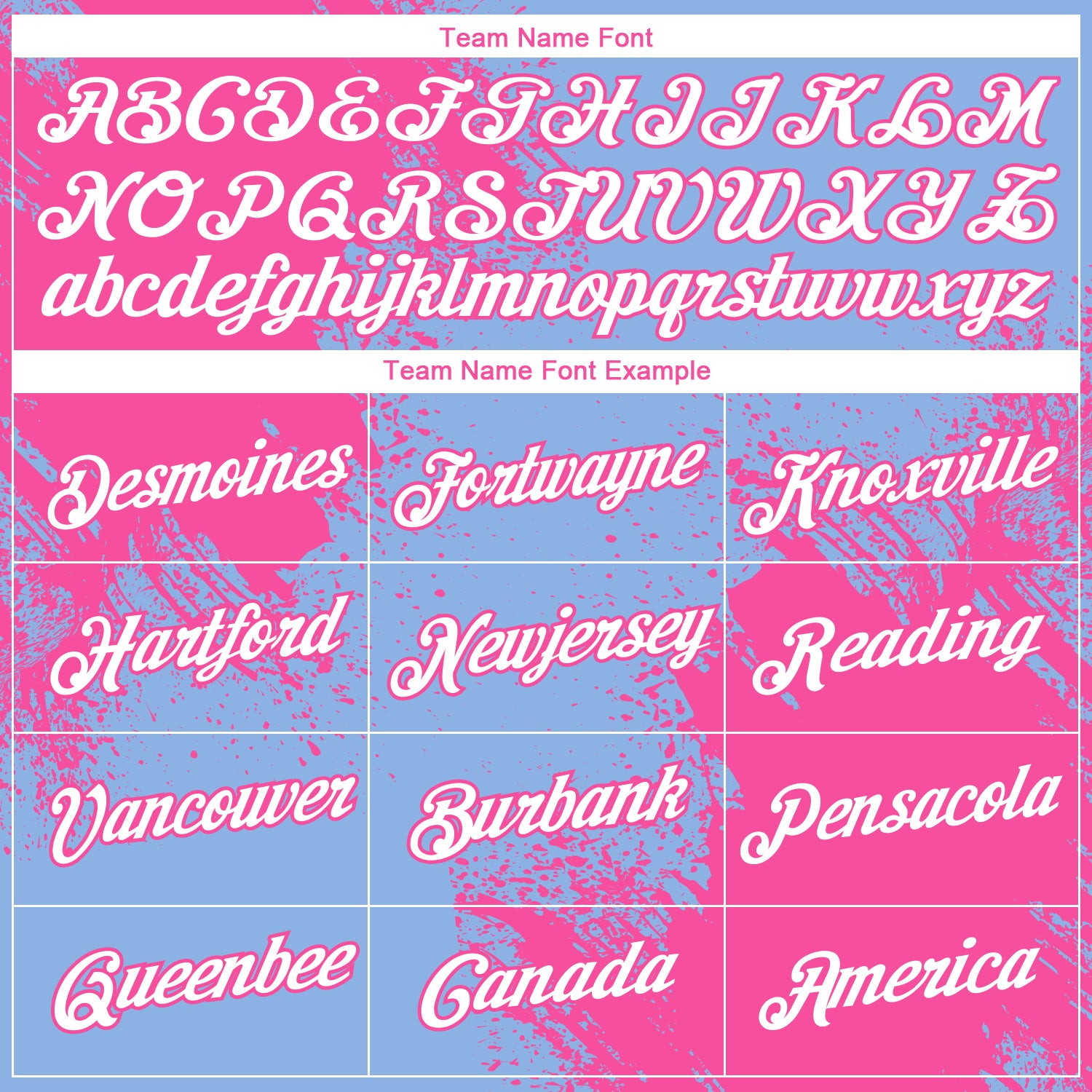 Custom Light Blue White-Pink 3D Pattern Design Abstract Brush Stroke Performance T-Shirt