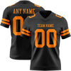 Custom Black Bay Orange Authentic Football Jersey