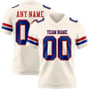 Custom Cream Royal-Red Authentic Football Jersey