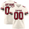 Custom Cream Cardinal-Black Authentic Football Jersey