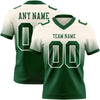 Custom Cream Green Authentic Fade Fashion Football Jersey
