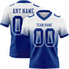 Custom White Royal Authentic Fade Fashion Football Jersey