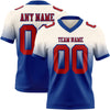 Custom Cream Red-Royal Authentic Fade Fashion Football Jersey