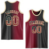 Custom Black Vintage USA Flag Crimson-Cream Authentic Gradient Fashion Basketball Jersey