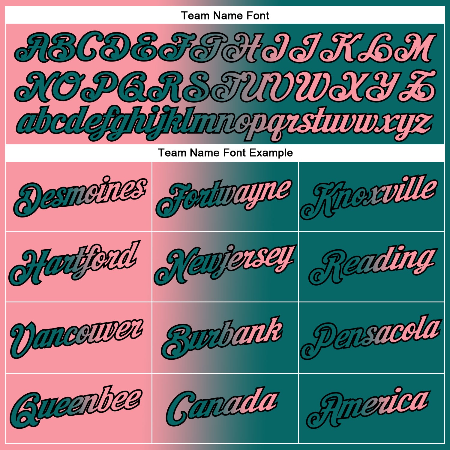 Custom Teal Medium Pink-Black Gradient Fashion Performance T-Shirt