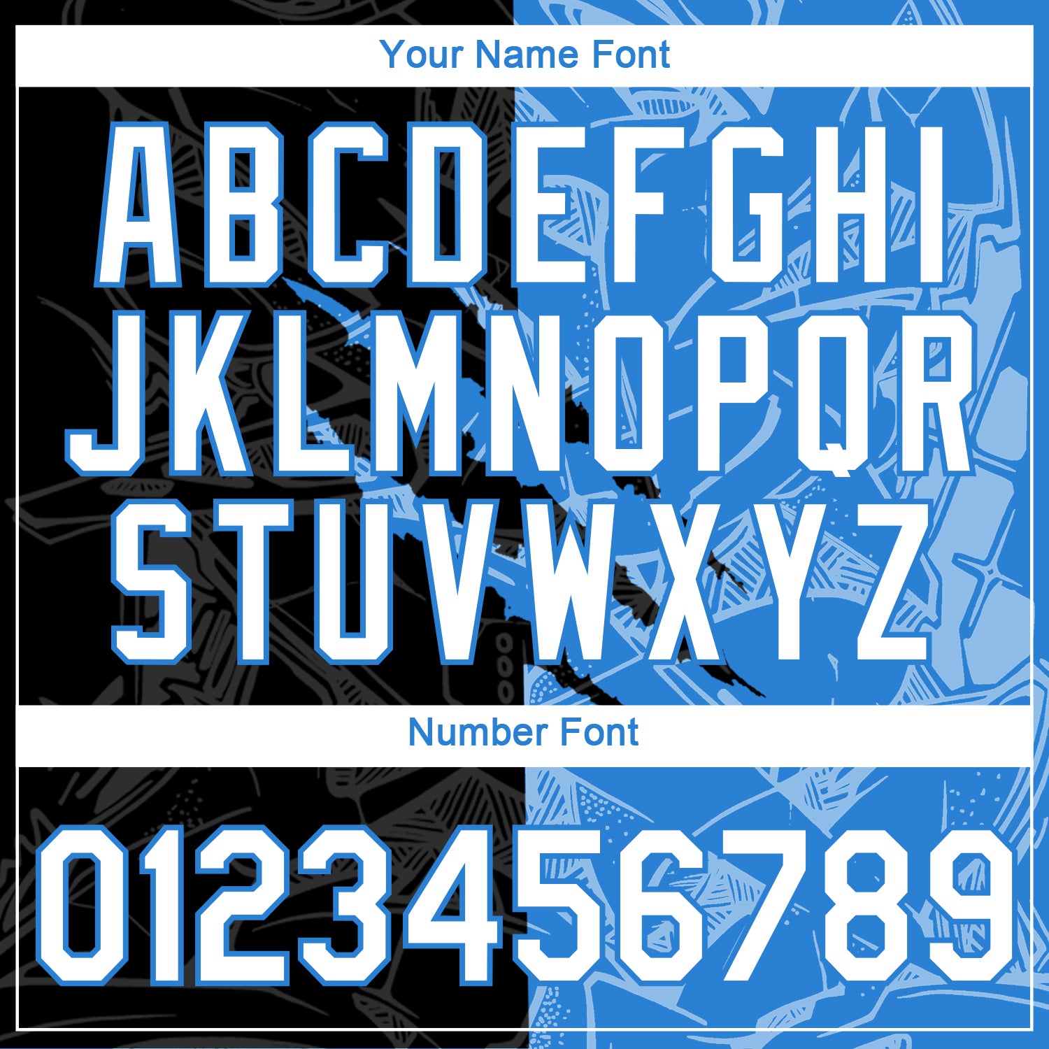 Custom Graffiti Pattern White Black-Powder Blue Scratch 3D Performance T-Shirt