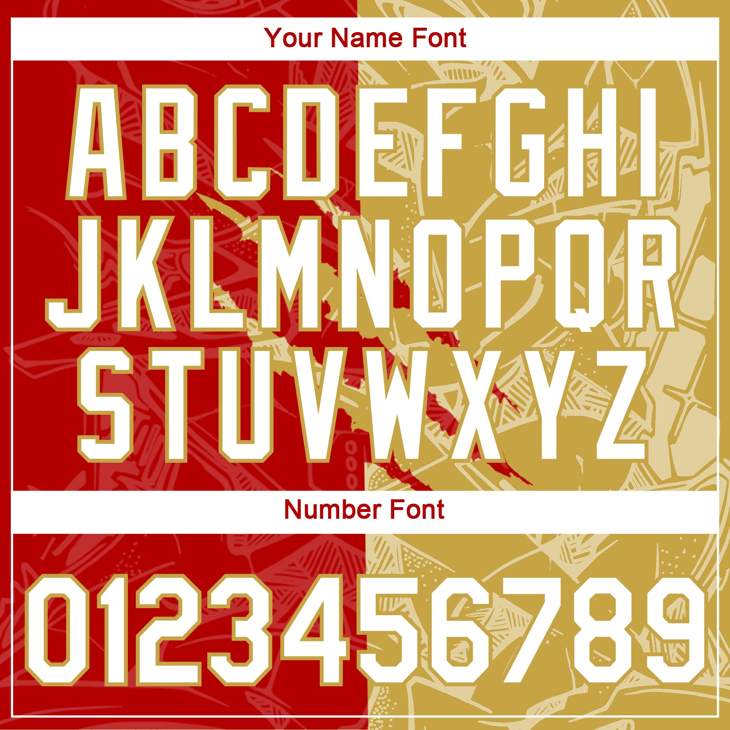 Custom Graffiti Pattern White Red-Old Gold Scratch 3D Performance T-Shirt