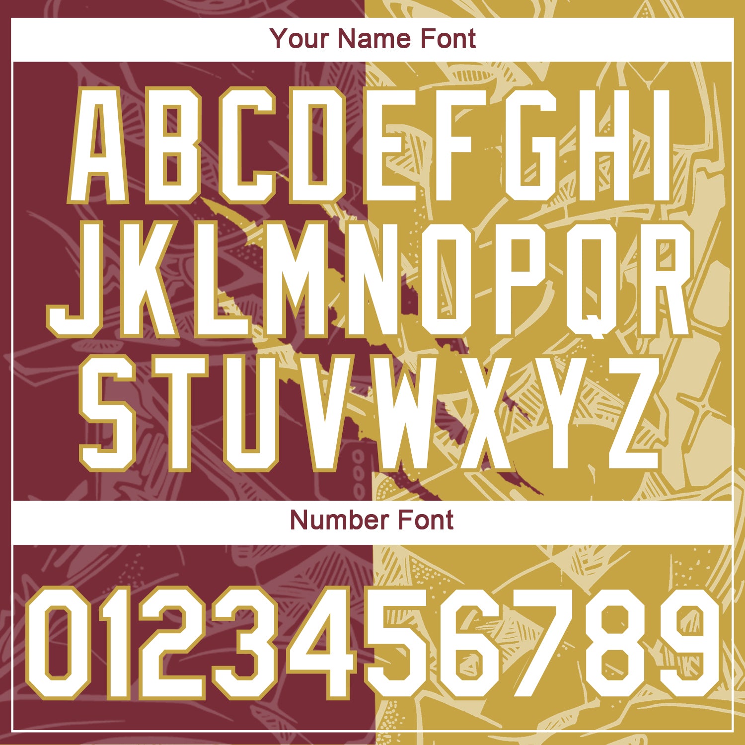 Custom Graffiti Pattern White Burgundy-Old Gold Scratch 3D Performance T-Shirt